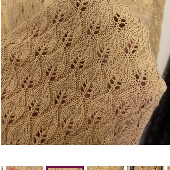 “Avon Style” Sweater Long Sleeves         SZ: (M/L) Loose Knit V-Neck - Picture 5 of 6